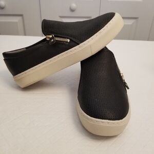 Dr Scholls Be Free Energy Technology Womens 6.5W Black Slip On Comfort Side Zip